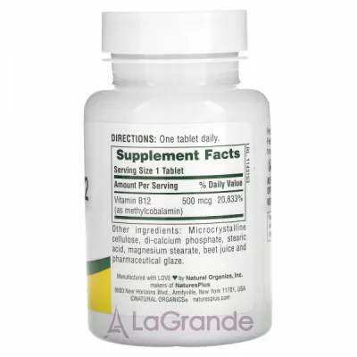 NaturesPlus Vitamin B12 500 mcg   