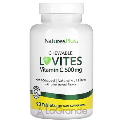 NaturesPlus Vitamin C Chewable Lovites 500 mg ĳ  