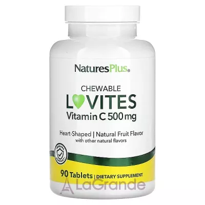 NaturesPlus Vitamin C Chewable Lovites 500 mg ĳ  