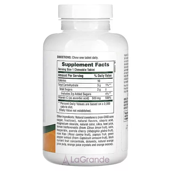 NaturesPlus Chewable Orange Juice Vitamin C 500 mg ����������� ������� 