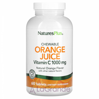 NaturesPlus Chewable Orange Juice Vitamin C 1000 mg   