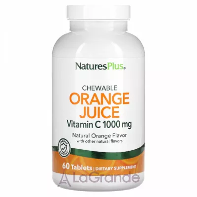 NaturesPlus Chewable Orange Juice Vitamin C 1000 mg   