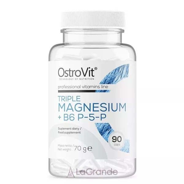 OstroVit Triple Magnesium + B6 P-5-P ĳ������ ������� ��� ����� ������ �� ����� �6 � ��������