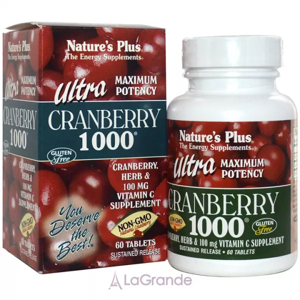 NaturesPlus Cranberry 1000 ����������� ������� 
