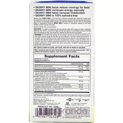 NaturesPlus Skinny Mini Energizing Weight Loss Formula   