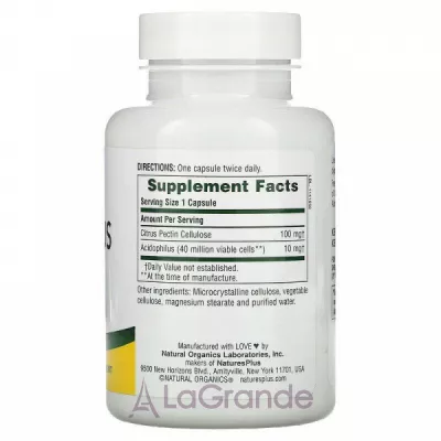 NaturesPlus Acidophilus With Pectin ĳ  