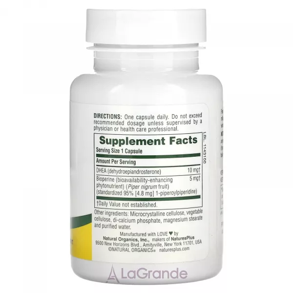 NaturesPlus DHEA-10 With Bioperine ����������� ������� 