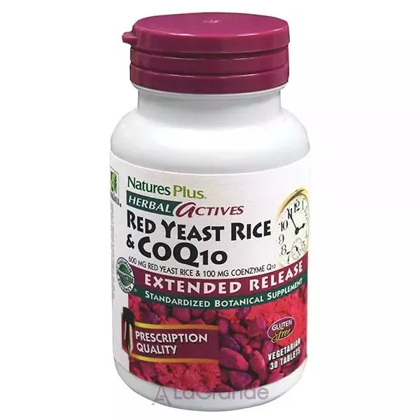 NaturesPlus Red Yeast Rice & CoQ10 600 mg/100 mg ����������� ������� 
