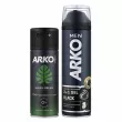 Arko Men Black  (shaving/gel/200ml + deo/150ml)