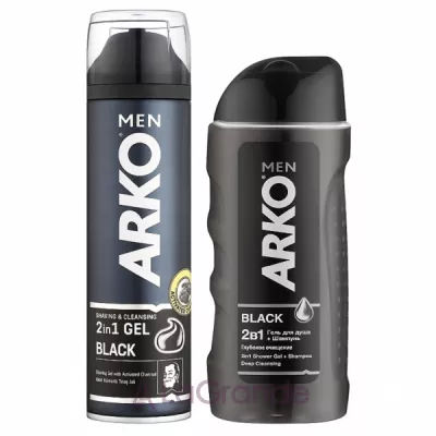 Arko Men Black  (shaving/gel/200ml + sh/gel/260ml)
