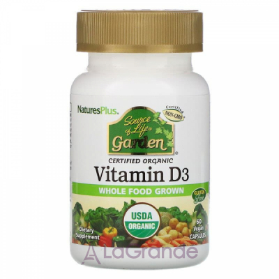 NaturesPlus Source of Life Garden Vitamin D3   