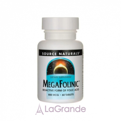 Source Naturals MegaFolinic 800 mcg   