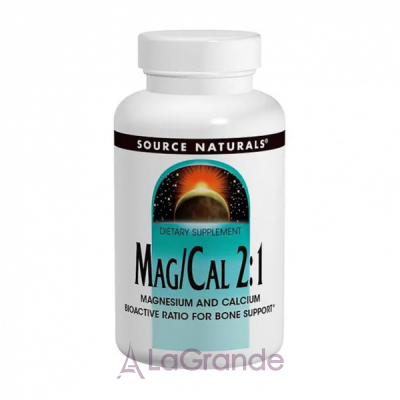 Source Naturals Mag/Cal 2:1 Magnesium And Calcium 370 mg   