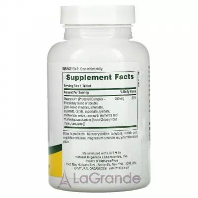 NaturesPlus Dyno-Mins Magnesium 250 mg ĳ  