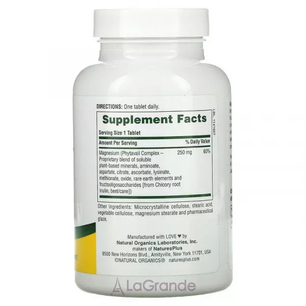 NaturesPlus Dyno-Mins Magnesium 250 mg ����������� ������� 