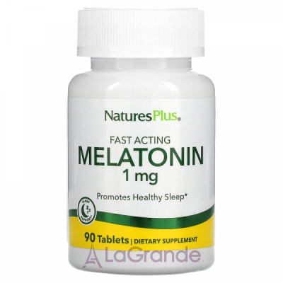 NaturesPlus Fast Acting Melatonin 1 mg   