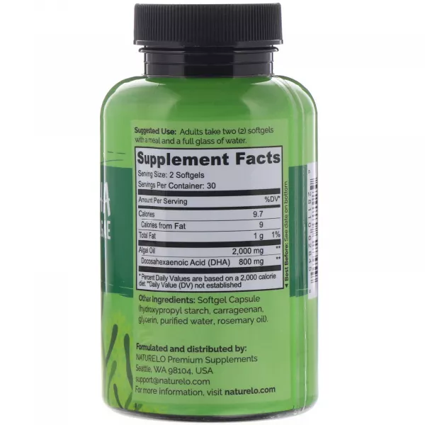 Naturelo Vegan DHA Omega-3 from Algae 800 mg ����������� ������� ��� ������� 