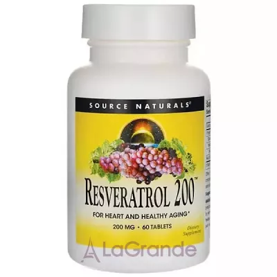 Source Naturals Resveratrol 200mg   