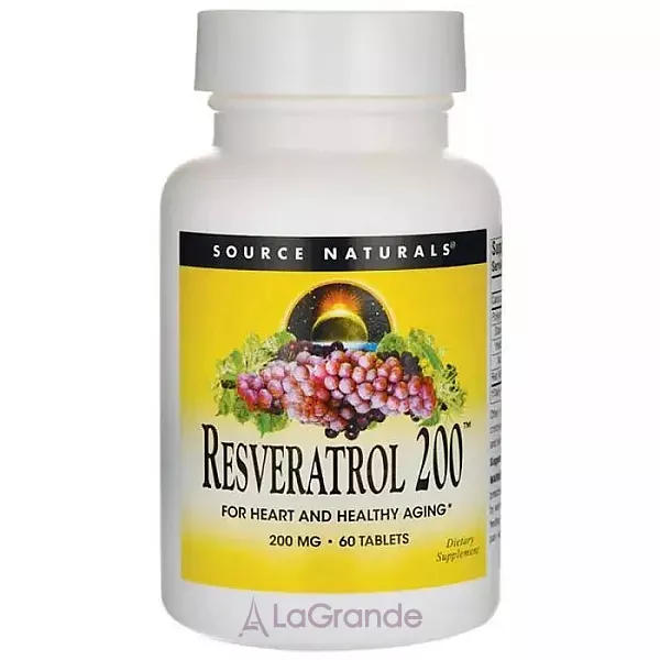 Source Naturals Resveratrol 200mg ĳ������ ������� 