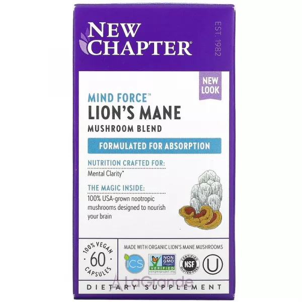 New Chapter Mind Force Lion's Mane ����������� ������� ��� ��������� ������ 