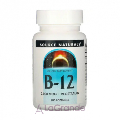 Source Naturals Vitamin B12 2000 mcg   