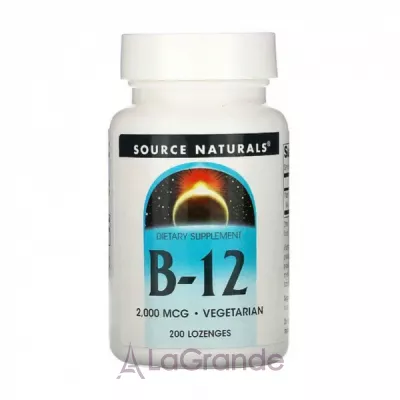 Source Naturals Vitamin B12 2000 mcg   