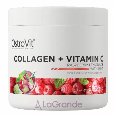 OstroVit Collagen + Vitamin C Raspberry lemonade with mint            