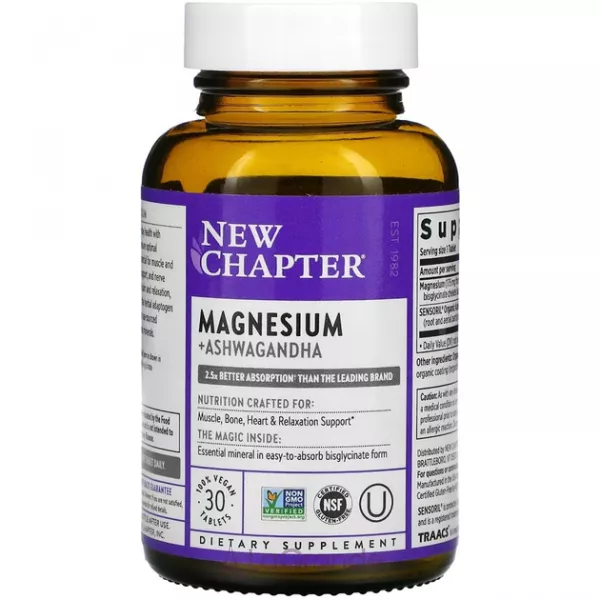 New Chapter Magnesium + Ashwagandha ����������� ������� 