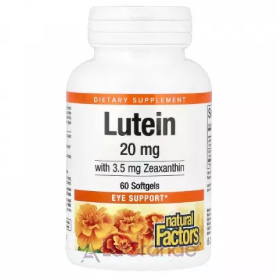 Natural Factors Lutein 20 mg ĳ  