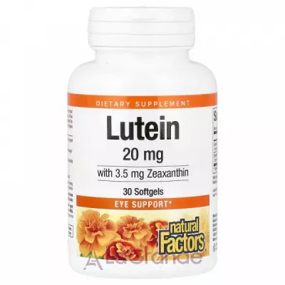 Natural Factors Lutein 20 mg ĳ  