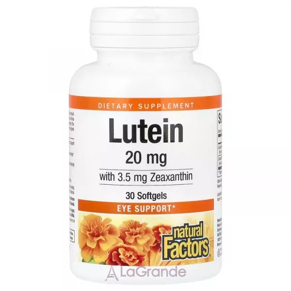 Natural Factors Lutein 20 mg ĳ������ ������� 