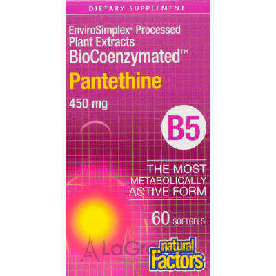 Natural Factors Pantethine 450 mg ĳ  