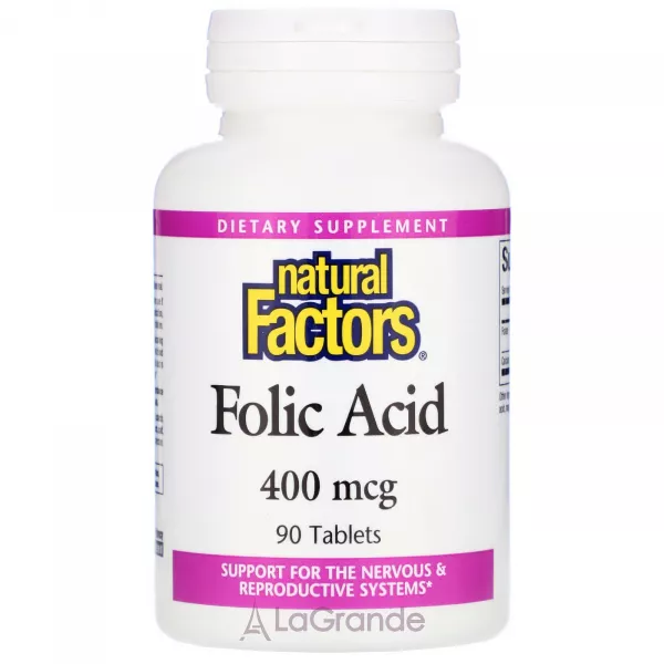 Natural Factors Folic Acid 400 mcg ĳ������ ������� ��� �������� ������� �� ������������� ������� 