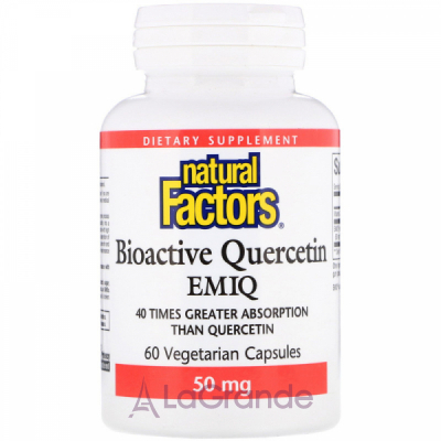 Natural Factors Biaoctive Quercetin EMIQ   