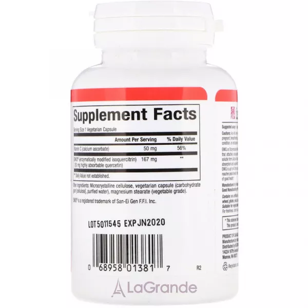 Natural Factors Biaoctive Quercetin EMIQ ĳ������ ������� 