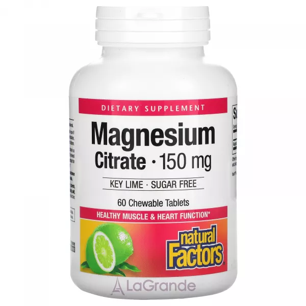 Natural Factors Magnesium Citrate 150 mg ĳ������ ������� 
