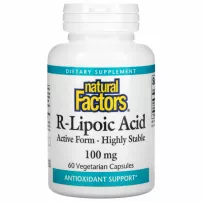 Natural Factors R-Lipoic Acid 100 mg ����������� ������� "R-�������� �������", 100 ��