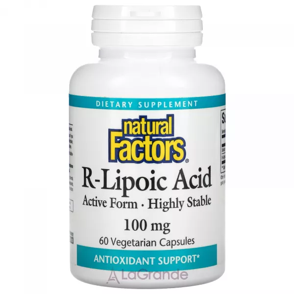 Natural Factors R-Lipoic Acid 100 mg ĳ������ ������� 