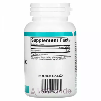 Natural Factors Alpha-Lipoic Acid 100 mg ĳ     