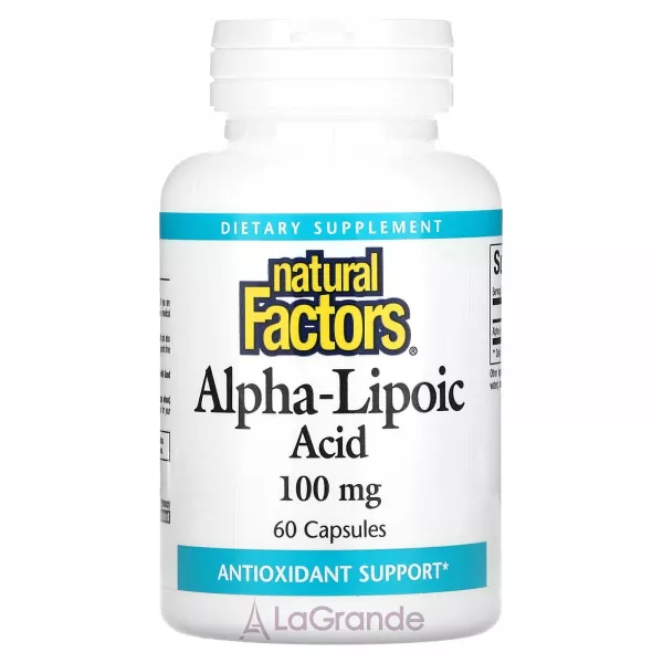 Natural Factors Alpha-Lipoic Acid 100 mg ĳ������ ������� ��� �������������� �������� 