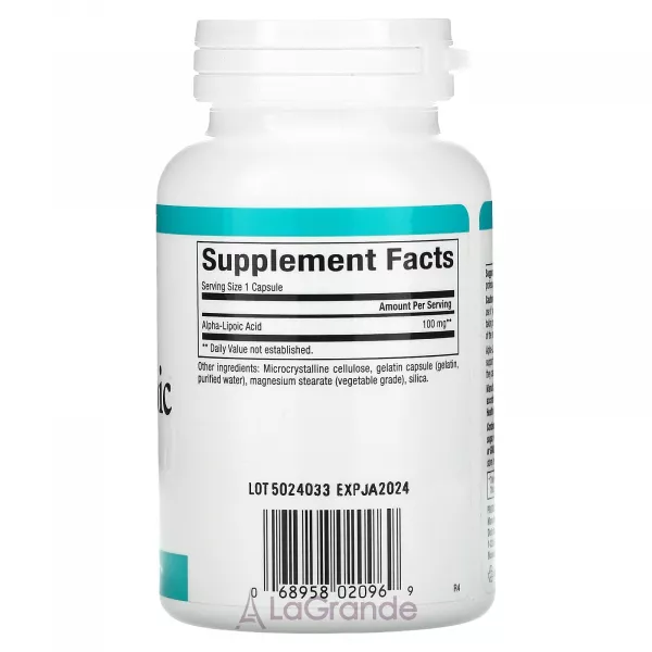 Natural Factors Alpha-Lipoic Acid 100 mg ĳ������ ������� ��� �������������� �������� 