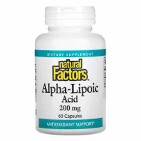 Natural Factors Alpha-Lipoic Acid 200 mg ����������� ������� ��� ��������������� ��������� "�����-�������� �������", 200 ��