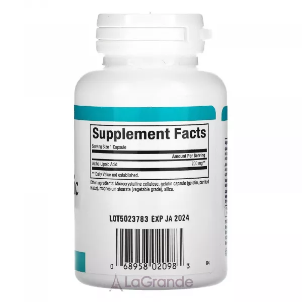 Natural Factors Alpha-Lipoic Acid 200 mg ĳ������ ������� ��� �������������� �������� 