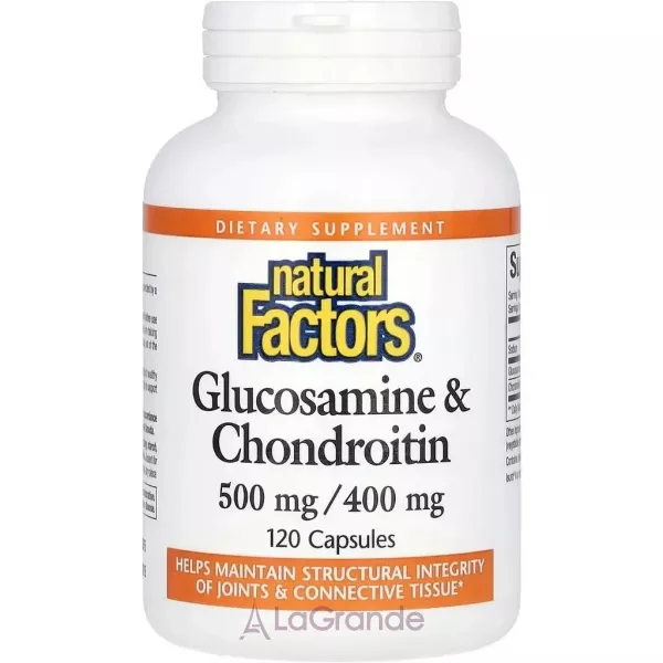 Natural Factors Glucosamine & Chondroitin 500 mg/400 mg ĳ������ ������� 