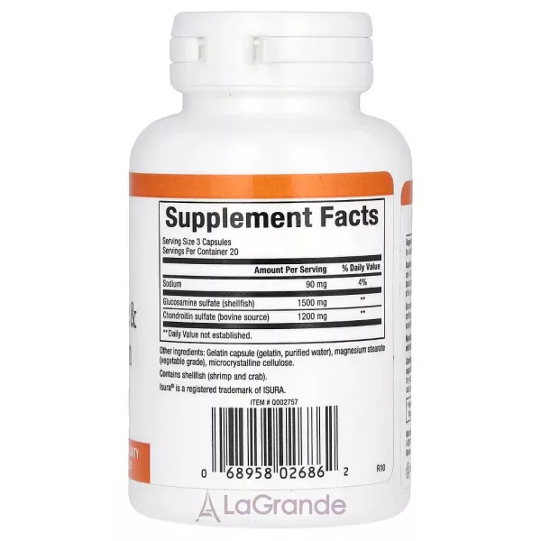 Natural Factors Glucosamine & Chondroitin 500 mg/400 mg ĳ������ ������� 