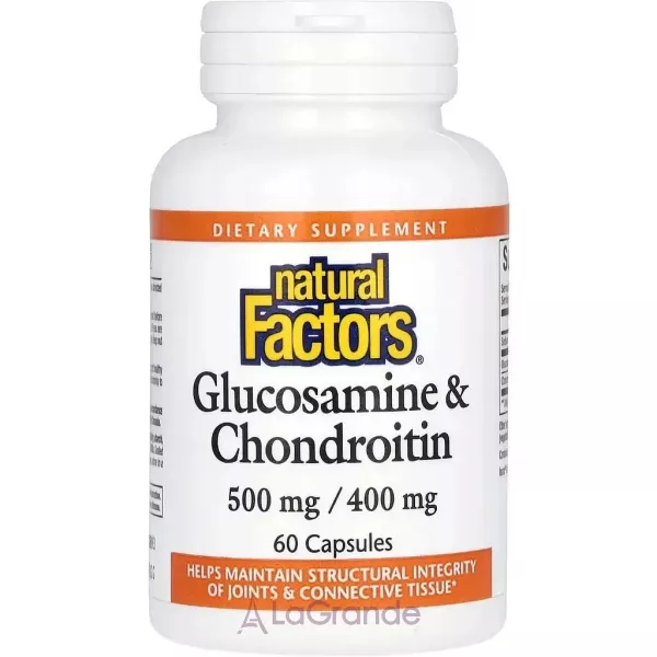Natural Factors Glucosamine & Chondroitin 500 mg/400 mg ĳ������ ������� 