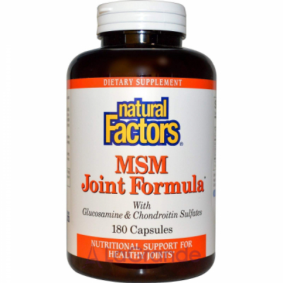 Natural Factors MSM Joint Formula with Glucosamine & Chondroitin Sulfate    