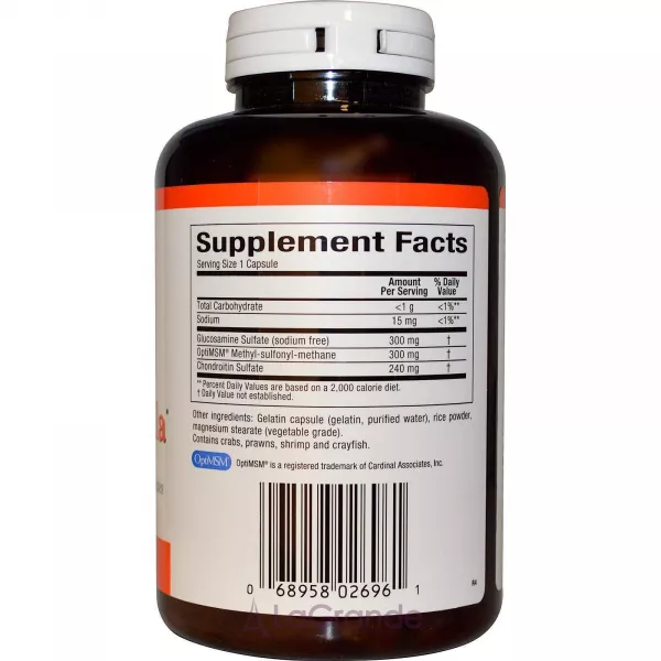 Natural Factors MSM Joint Formula with Glucosamine & Chondroitin Sulfate ������� ��� ������� 
