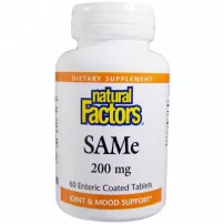 Natural Factors SAMe 200 mg ����������� ������� "S-���������������� ���������� �������������", 200 ��