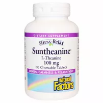 Natural Factors Stress-Relax Suntheanine L-Theanine 100 mg ����������� ������� ��� ����������� � ������������ "L-������", 100 ��, �� ������ ����������� �������